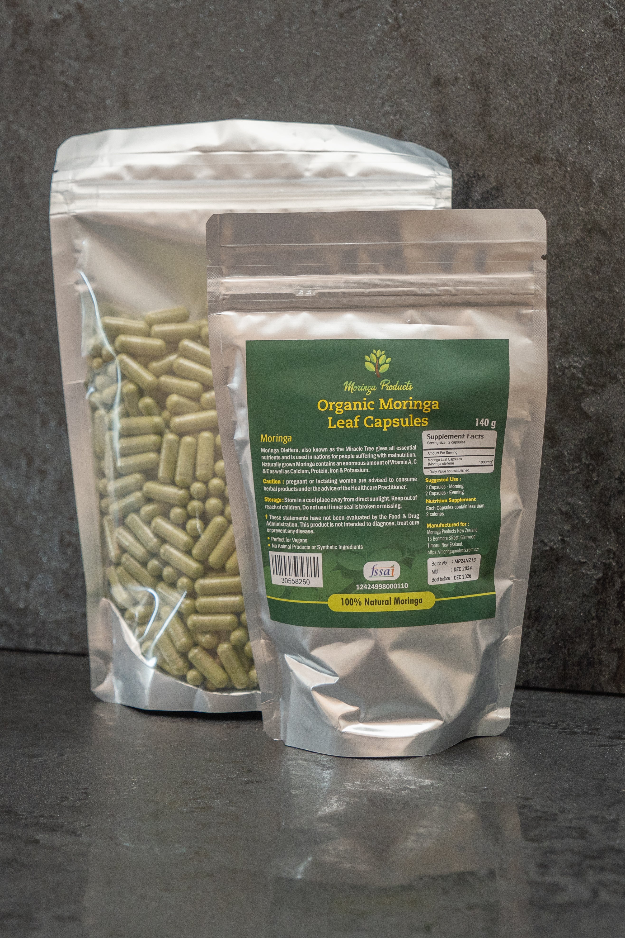 Organic Moringa Leaf Capsules