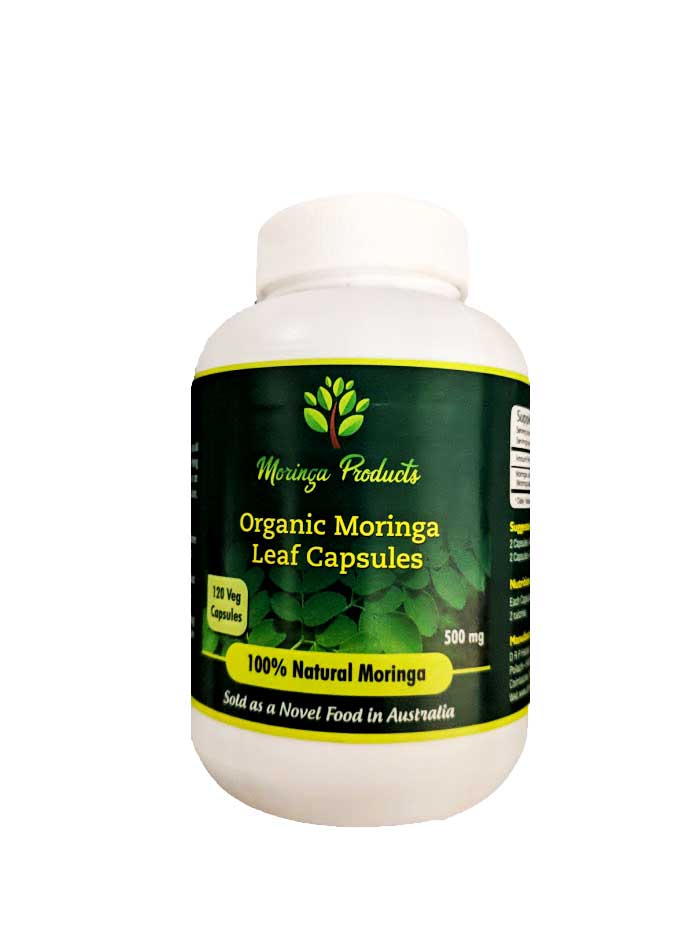 Organic Moringa Leaf Capsules