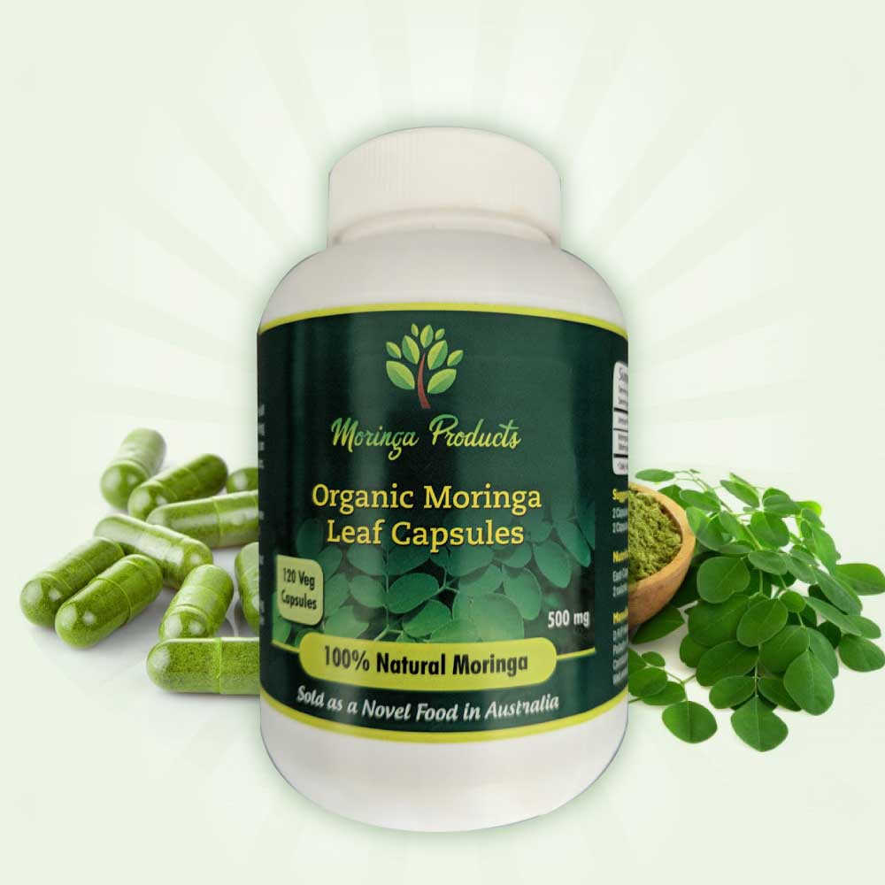 Organic Moringa Leaf Capsules